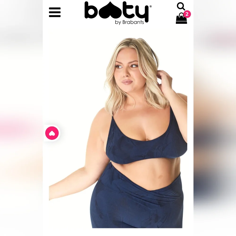 Booty by brabants BLACK CURVY everywhere Bralette - Picture 2 of 7